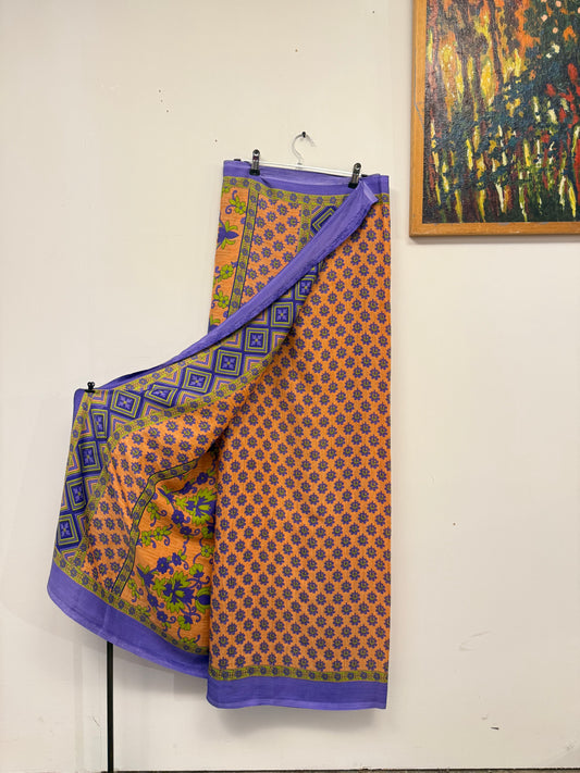 Vintage Pure Silk Saree Fabric