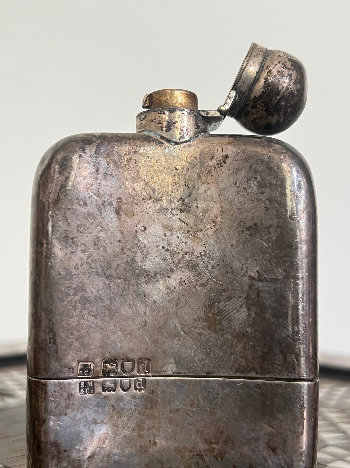 A 19th Century  Sampson Mordan & Co  Silver Hipflask