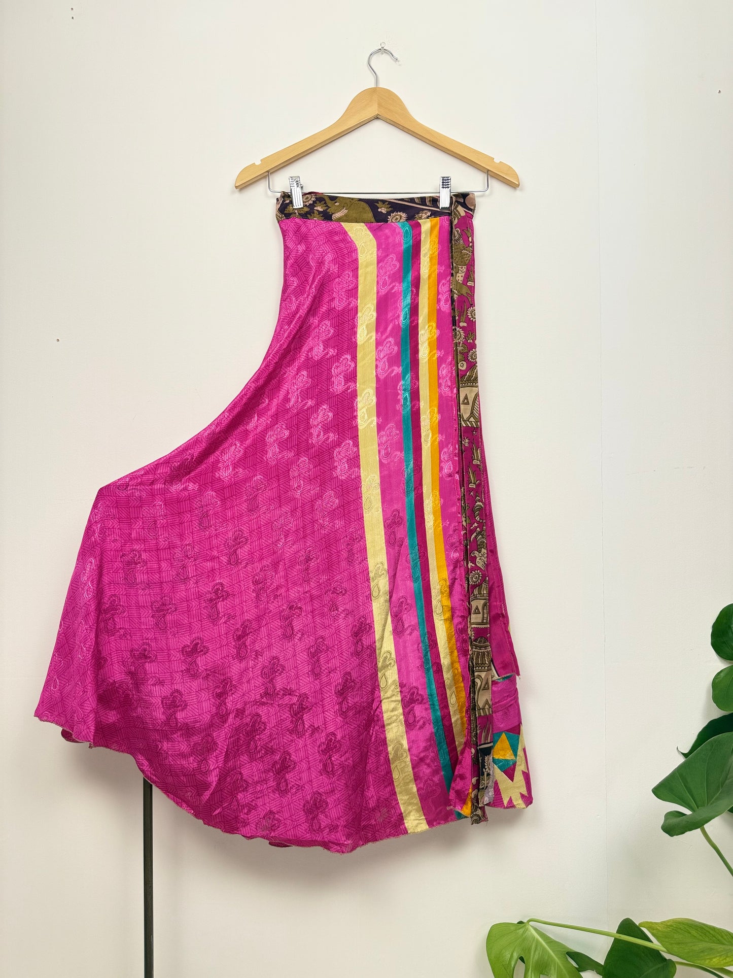 Vintage Saree Silk Wrap Skirt