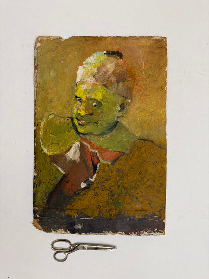 Portrait in Yellow/ Landscape Verso - Oxshott Pottery Estate HENRY WREN