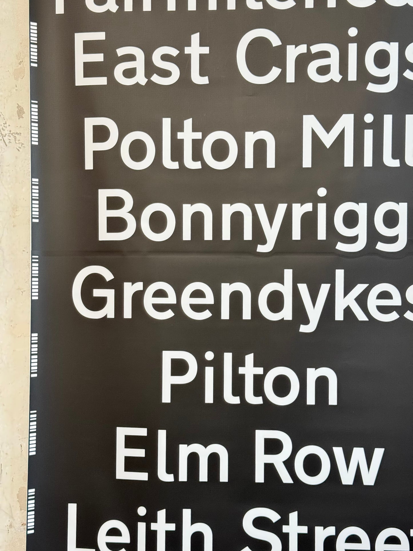 Edinburgh Destination Bus Blind - Kaimes to Danderhall