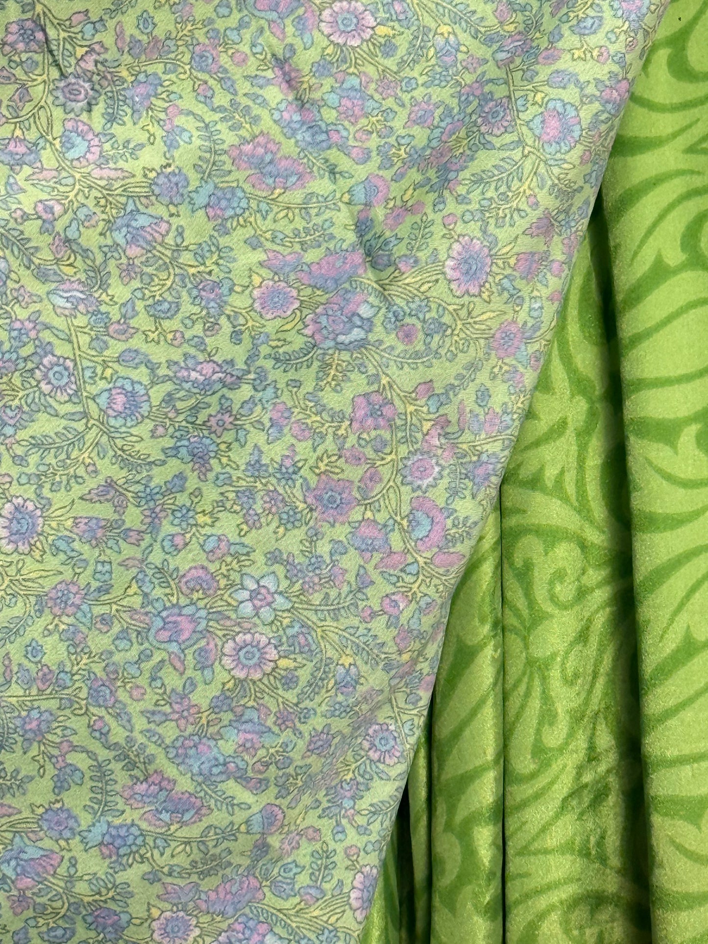 Vintage Saree Silk Wrap Skirt