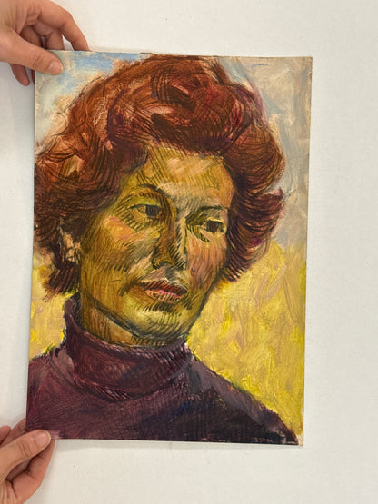 Woman in Plum