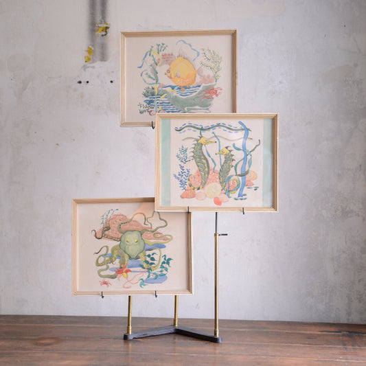 Three Aquatic Studies / Unknown Artist, (c. 1940s-1960s)