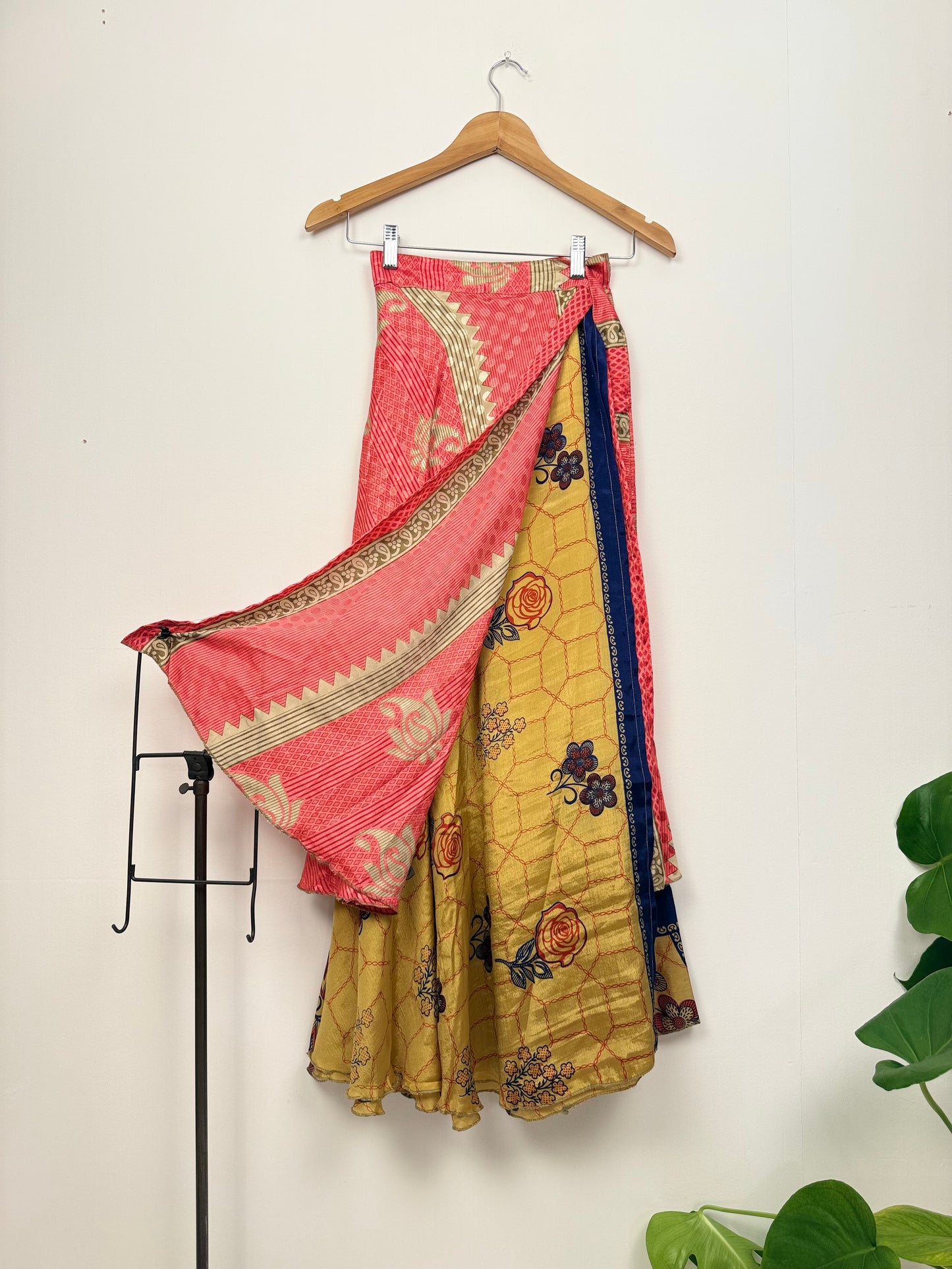 Vintage Saree Silk Wrap Skirt