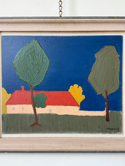 G. Stroobant, Belgian Modernist Landscape, c.1960