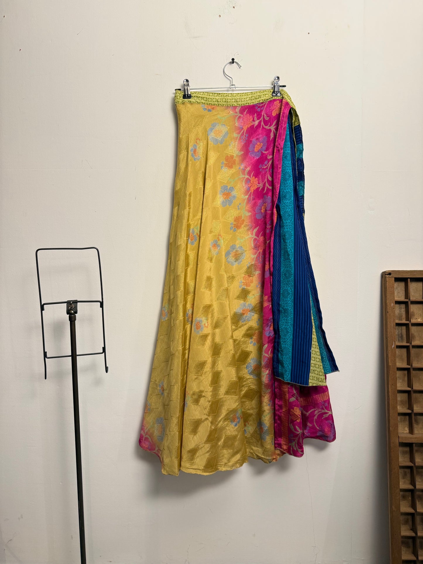 Vintage Saree Silk Wrap Skirt