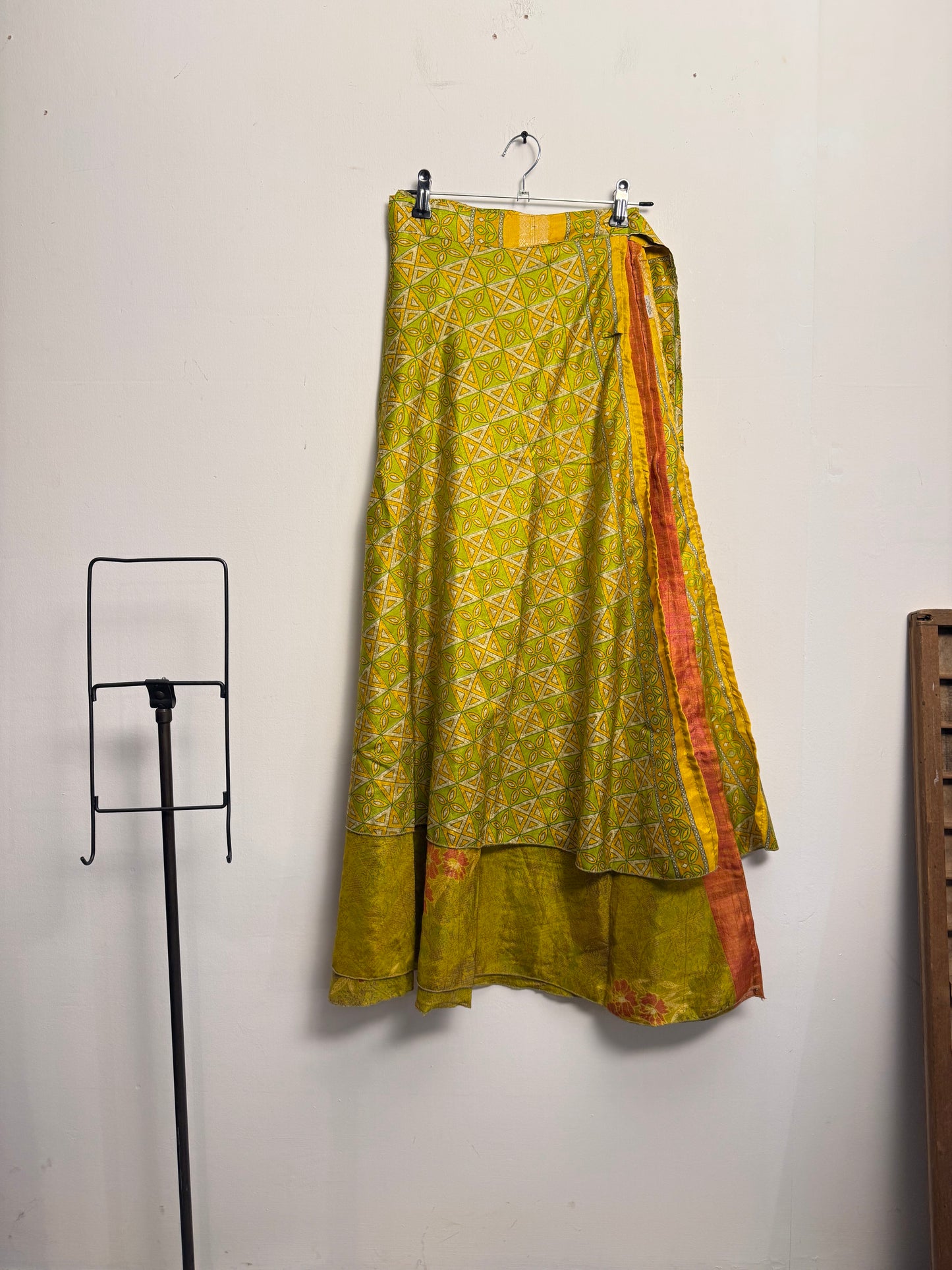 Vintage Saree Silk Wrap Skirt