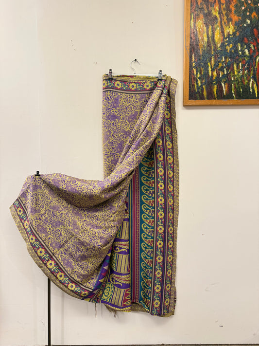 Vintage Pure Silk Saree Fabric