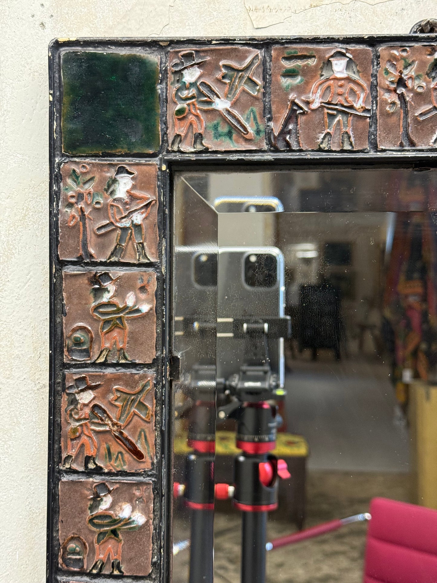 Folk Art Wall Mirror