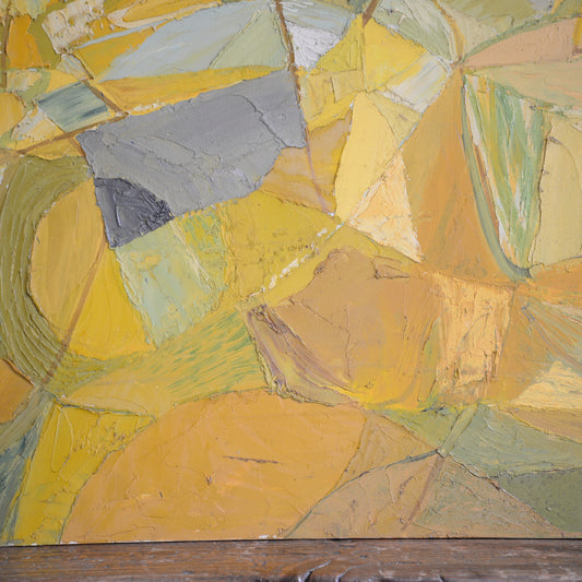 Composition in Yellow and Grey / Unknown Artist, (1958)