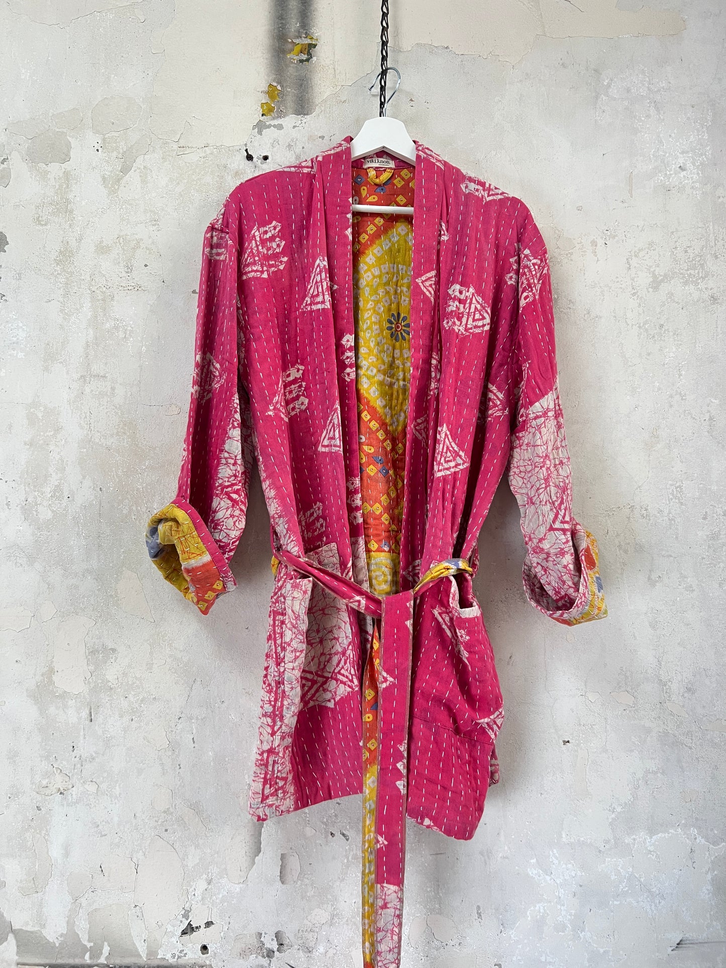 Vintage Cotton Kantha Relaxed Jacket ~ No 17