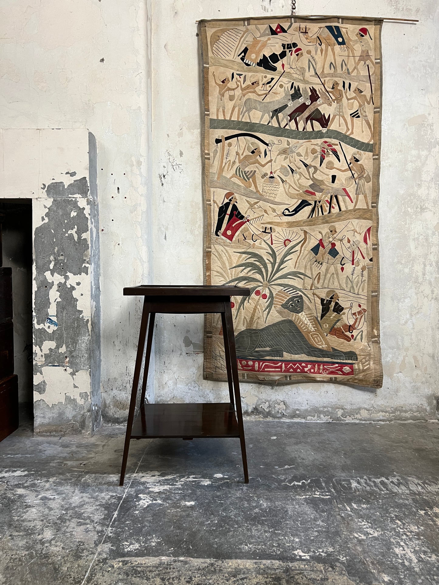A 1920s Touristic Khayamiya Egyptian Appliqué Wall Hanging