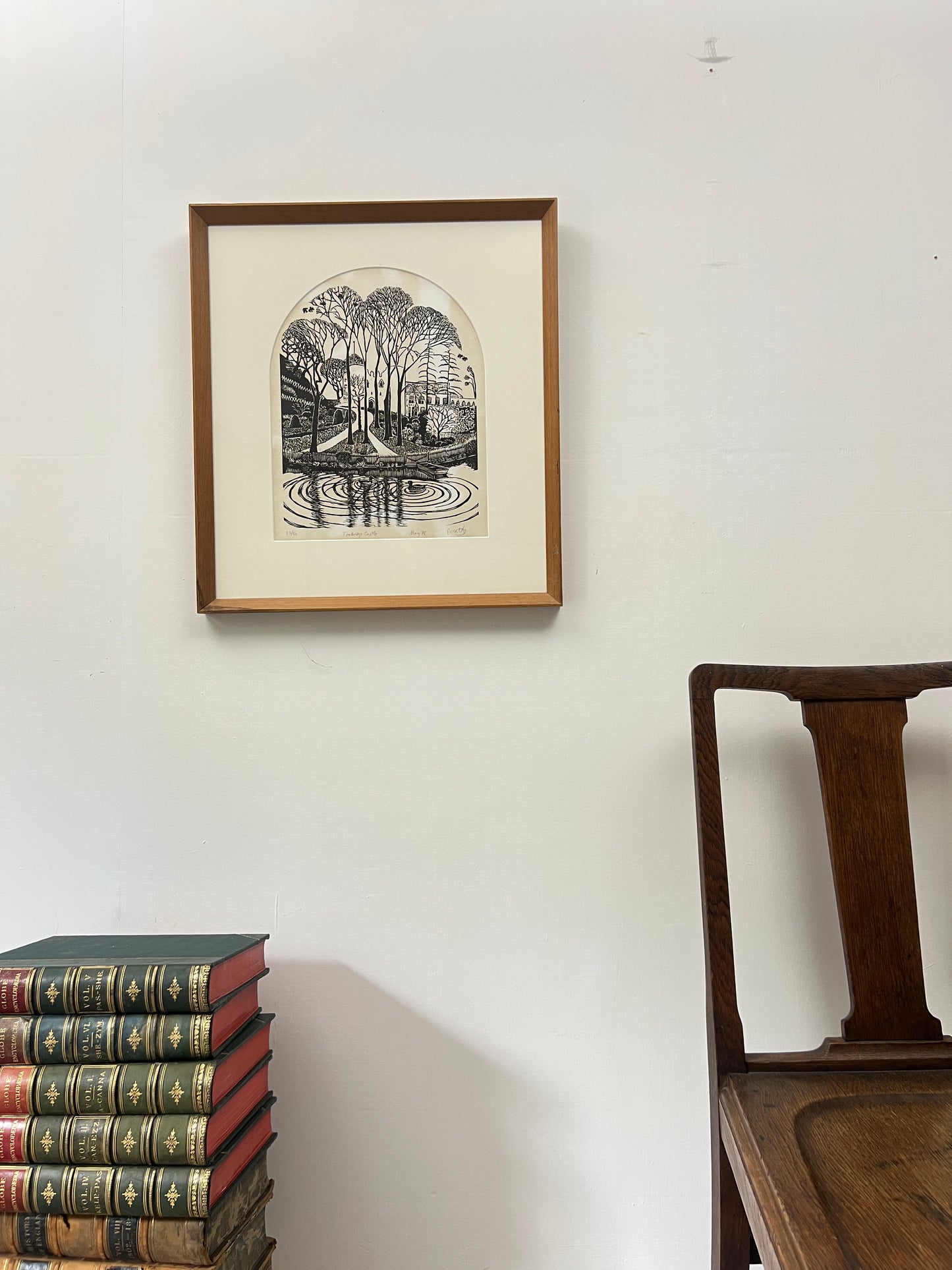 Woodblock Print | TONBRIDGE CASTLE May 1978