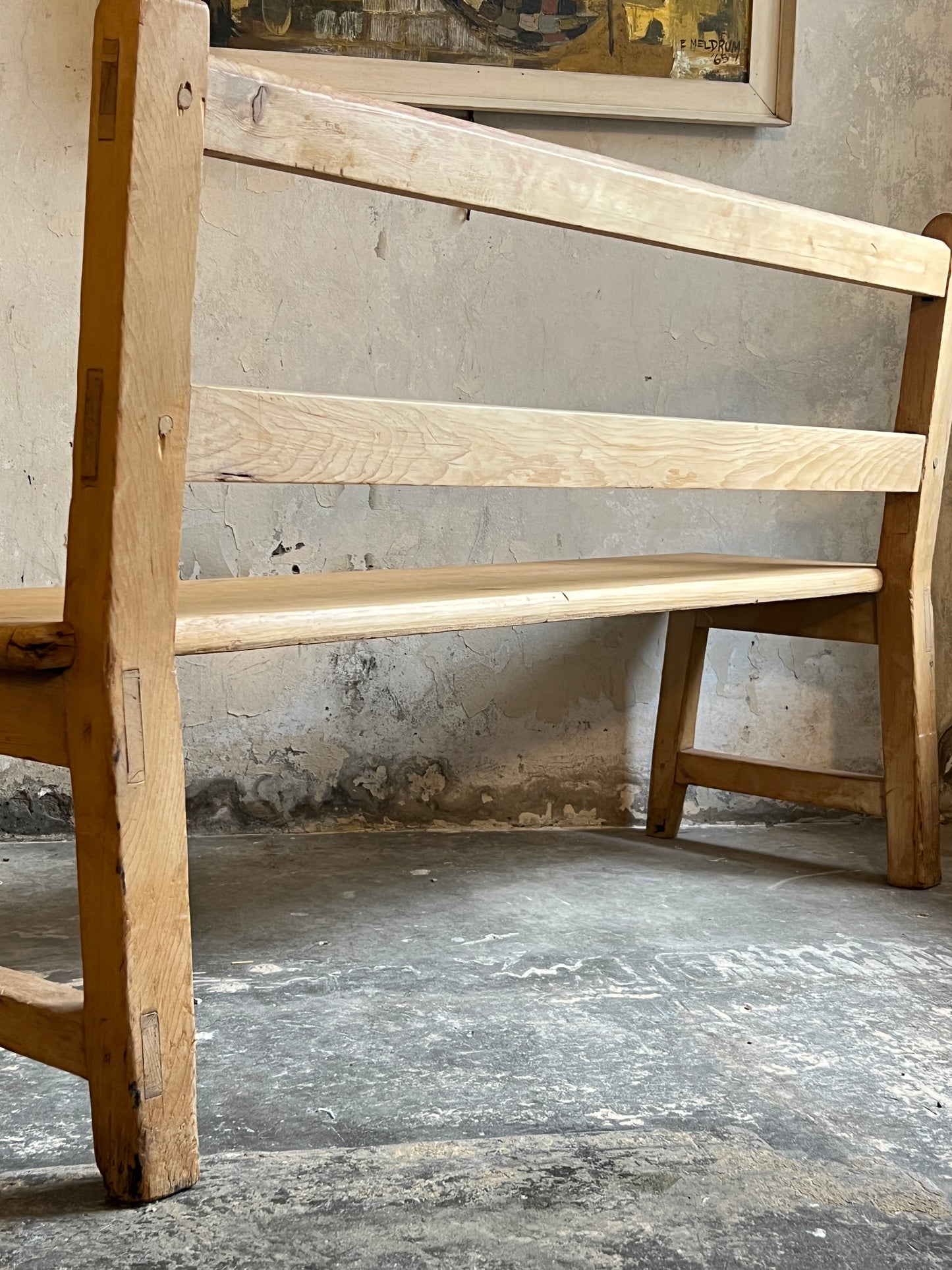Late 19thC Pine Bench