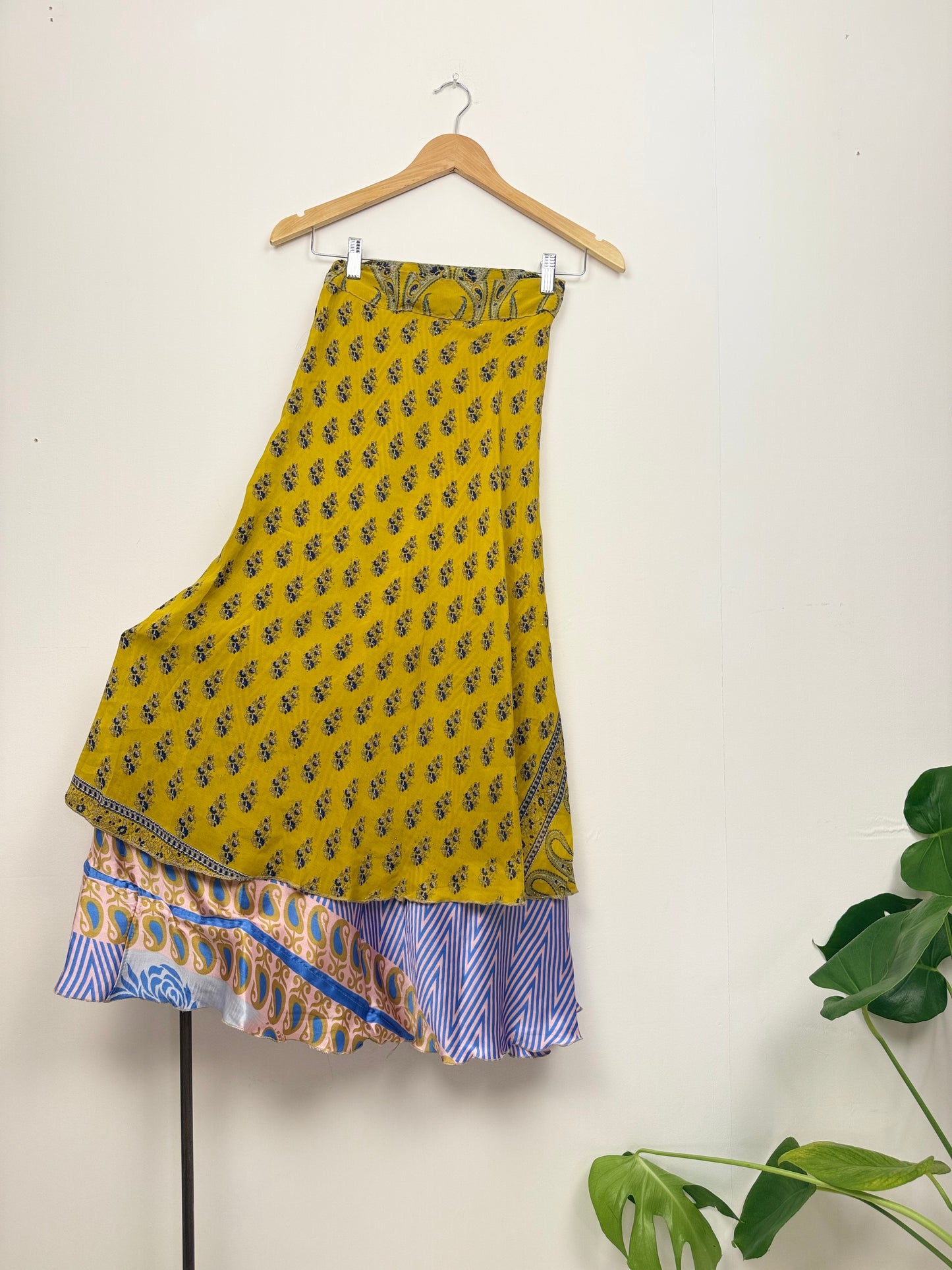 Vintage Saree Silk Wrap Skirt