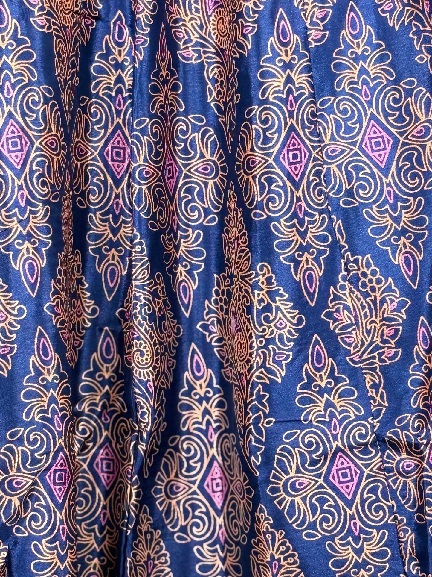 Vintage Saree Silk Pleated Skirt