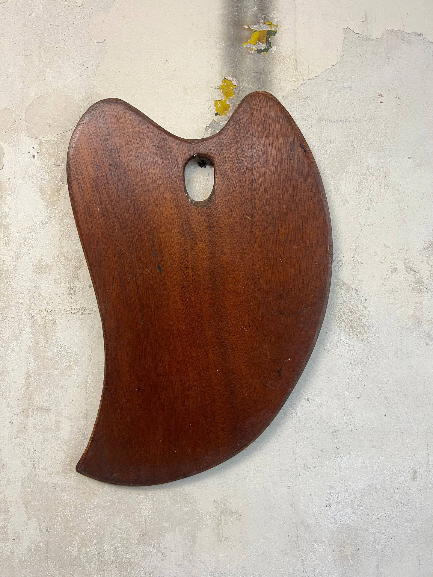 Early 20thC Mahogany Artists Palette