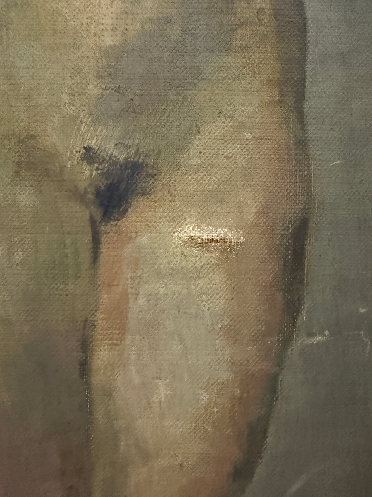 Abstract Landscape with Nude Study Verso - British School, c.1930s–40s