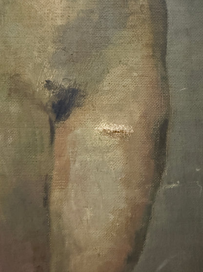 Abstract Landscape with Nude Study Verso - British School, c.1930s–40s