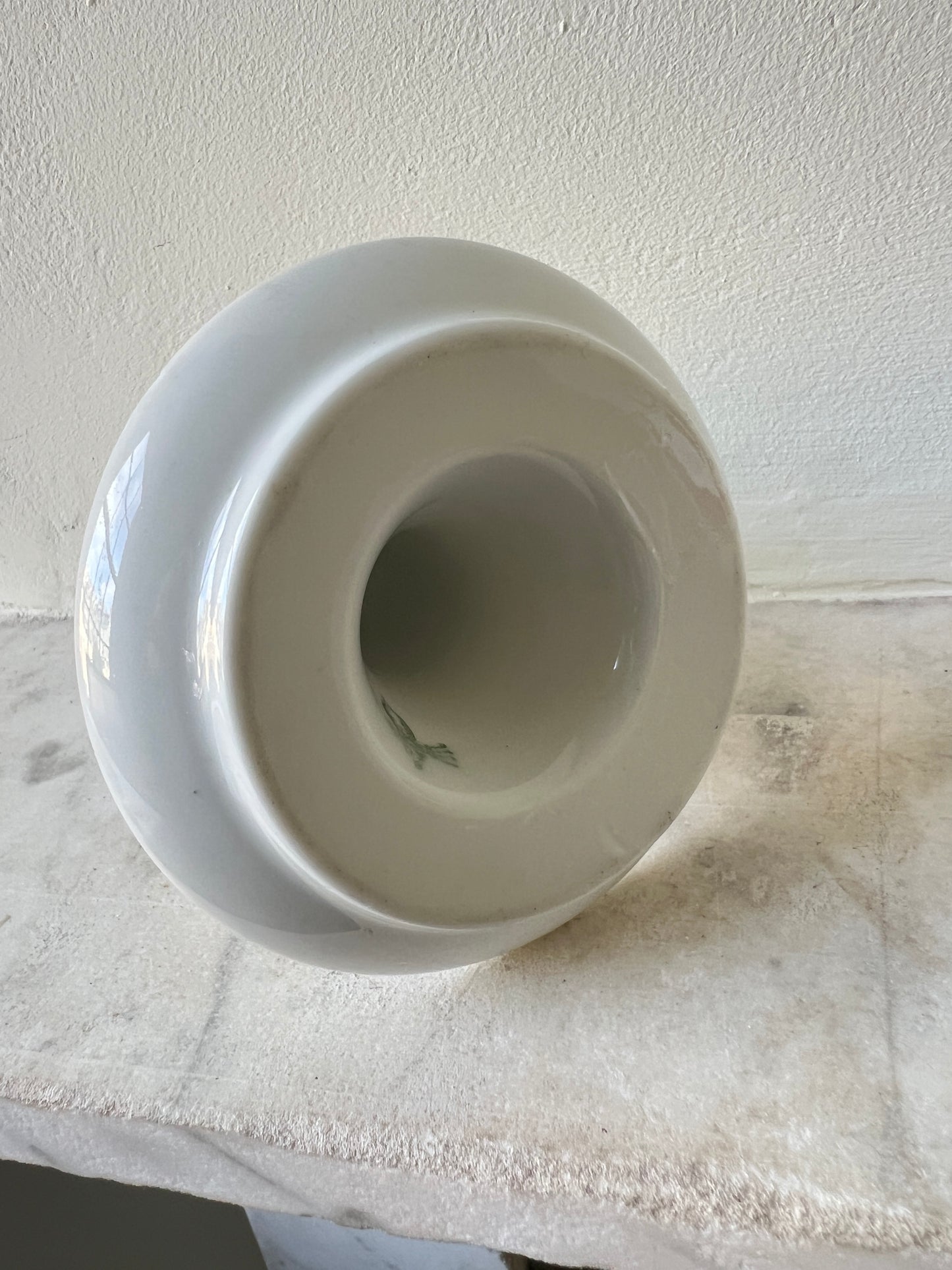 Large 1920's French White Match Holder Striker