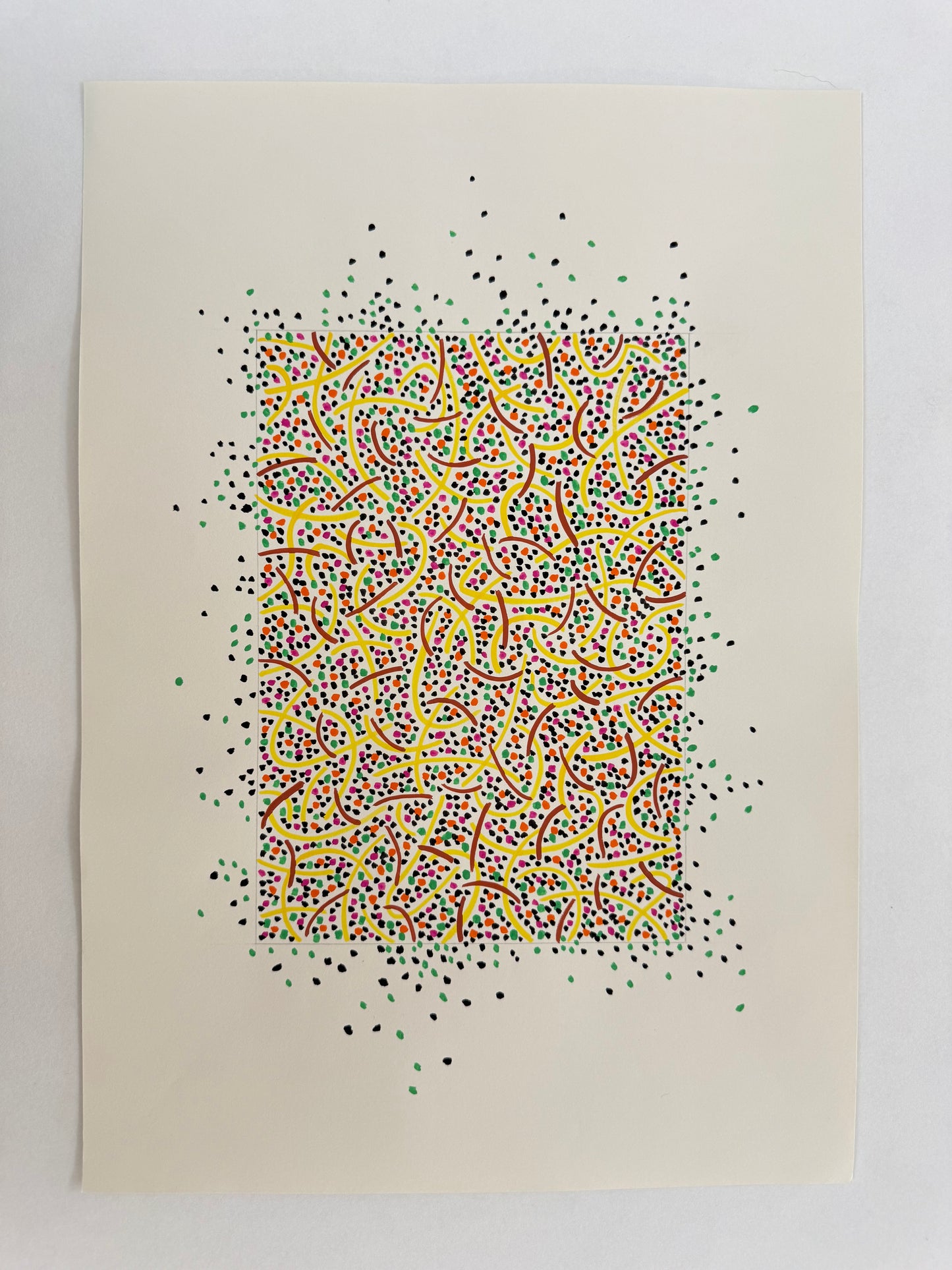 Pointillist Ink on Paper Original Artwork No.9 - ARTHUR ALLAN WILSON, Scottish | 1944-2024