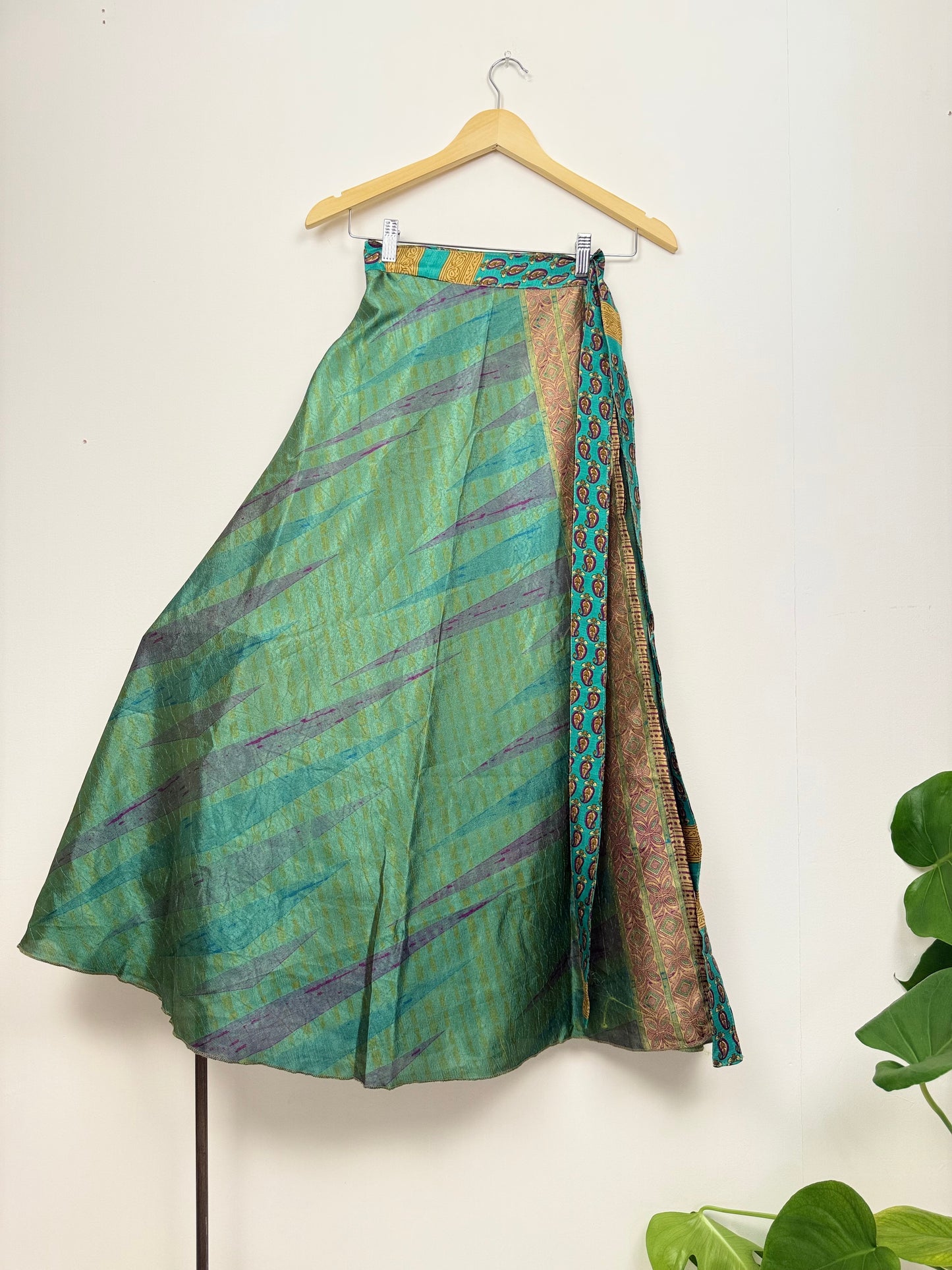 Vintage Saree Silk Wrap Skirt