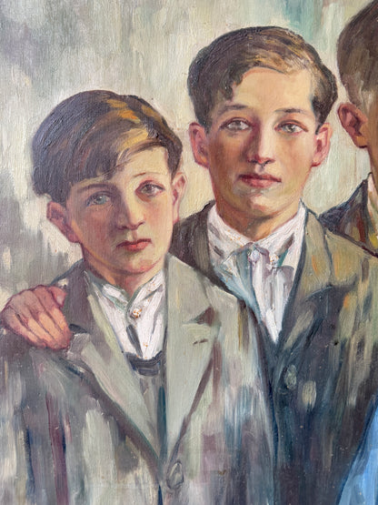 Portrait of Five Children, 1939 | French or Belgian School