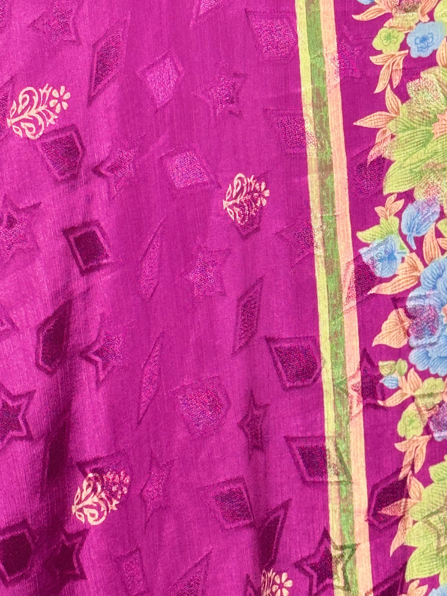 Vintage Saree Silk Wrap Skirt