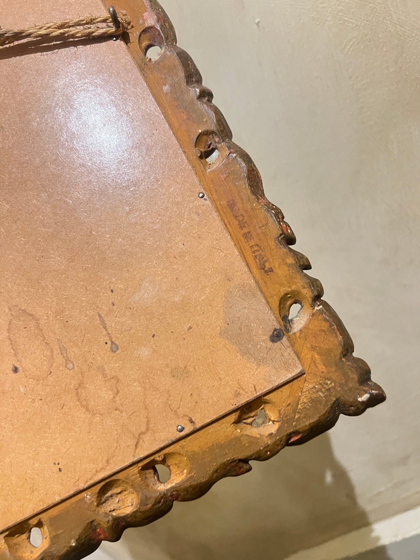 A Diminutive 1950’s Italian Gilt Wall Mirror