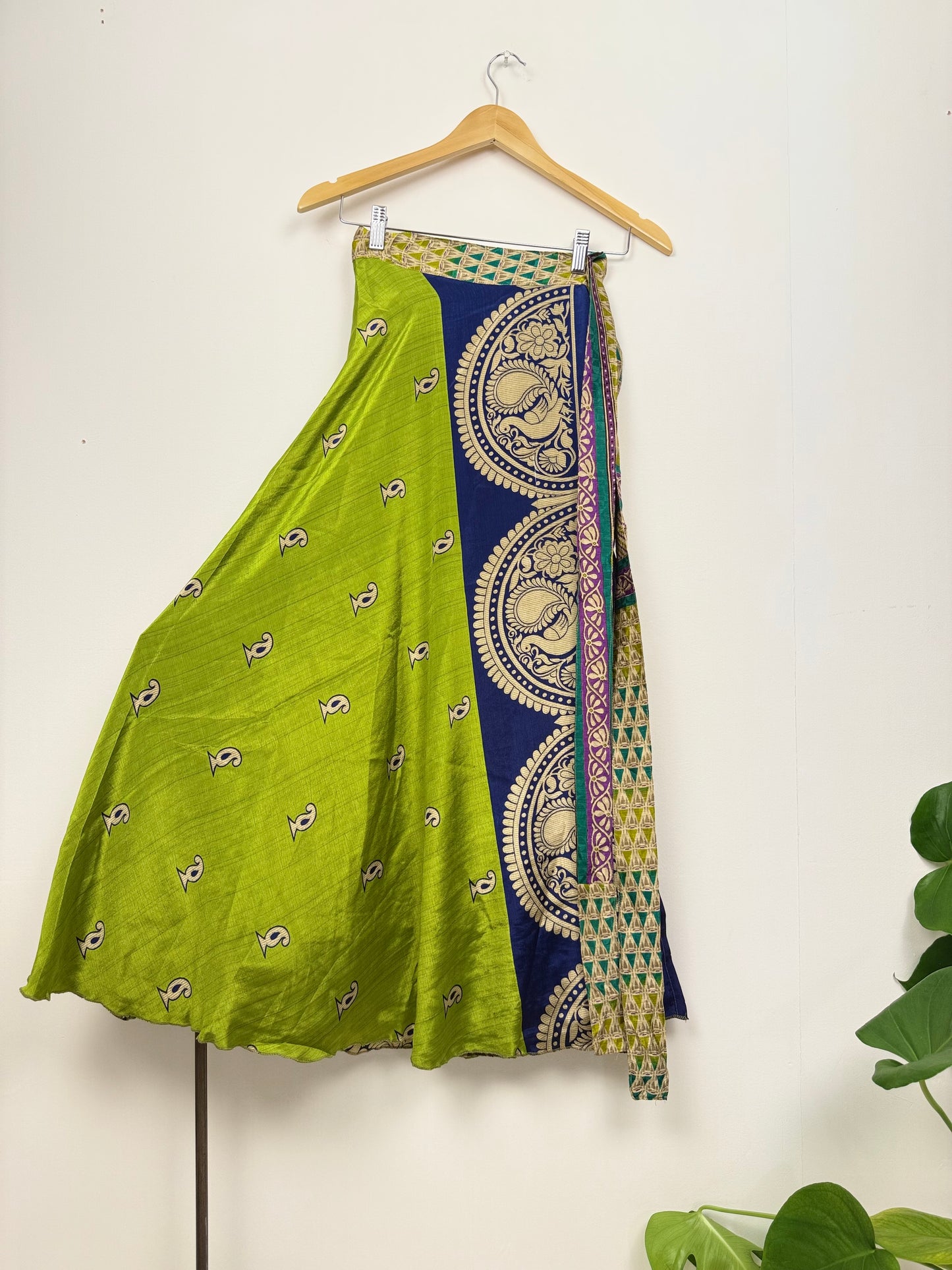 Vintage Saree Silk Wrap Skirt