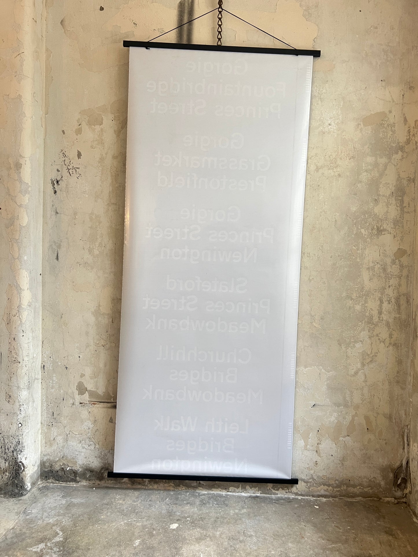 Edinburgh Destination Bus Blind - Gorgie Fountainbridge Princes Street