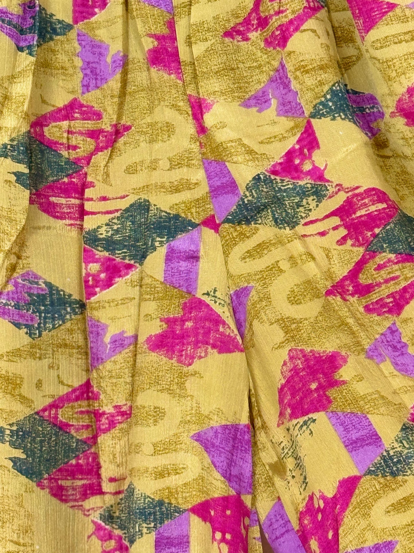 Vintage Saree Silk Trousers & Shirt Co-ordinated Set