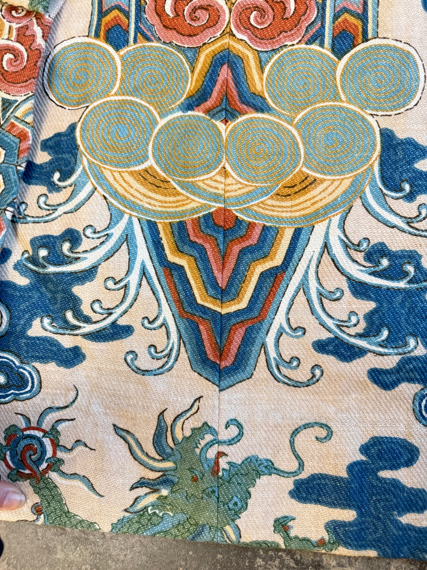 Whytock & Reid 'Emperors Robe' Chinoiserie Curtain Fabric 1974