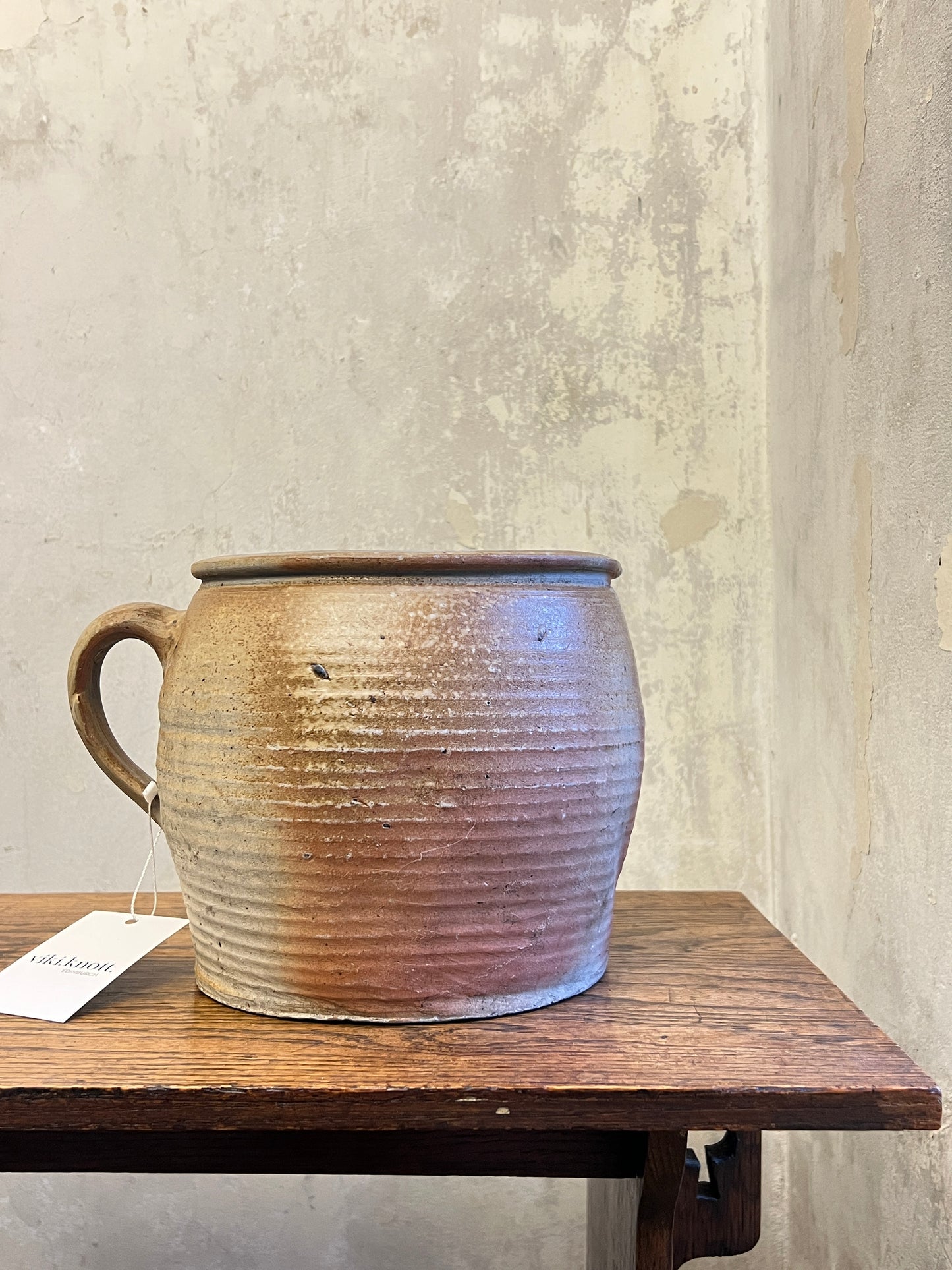 19thC French Stoneware Confit Pot