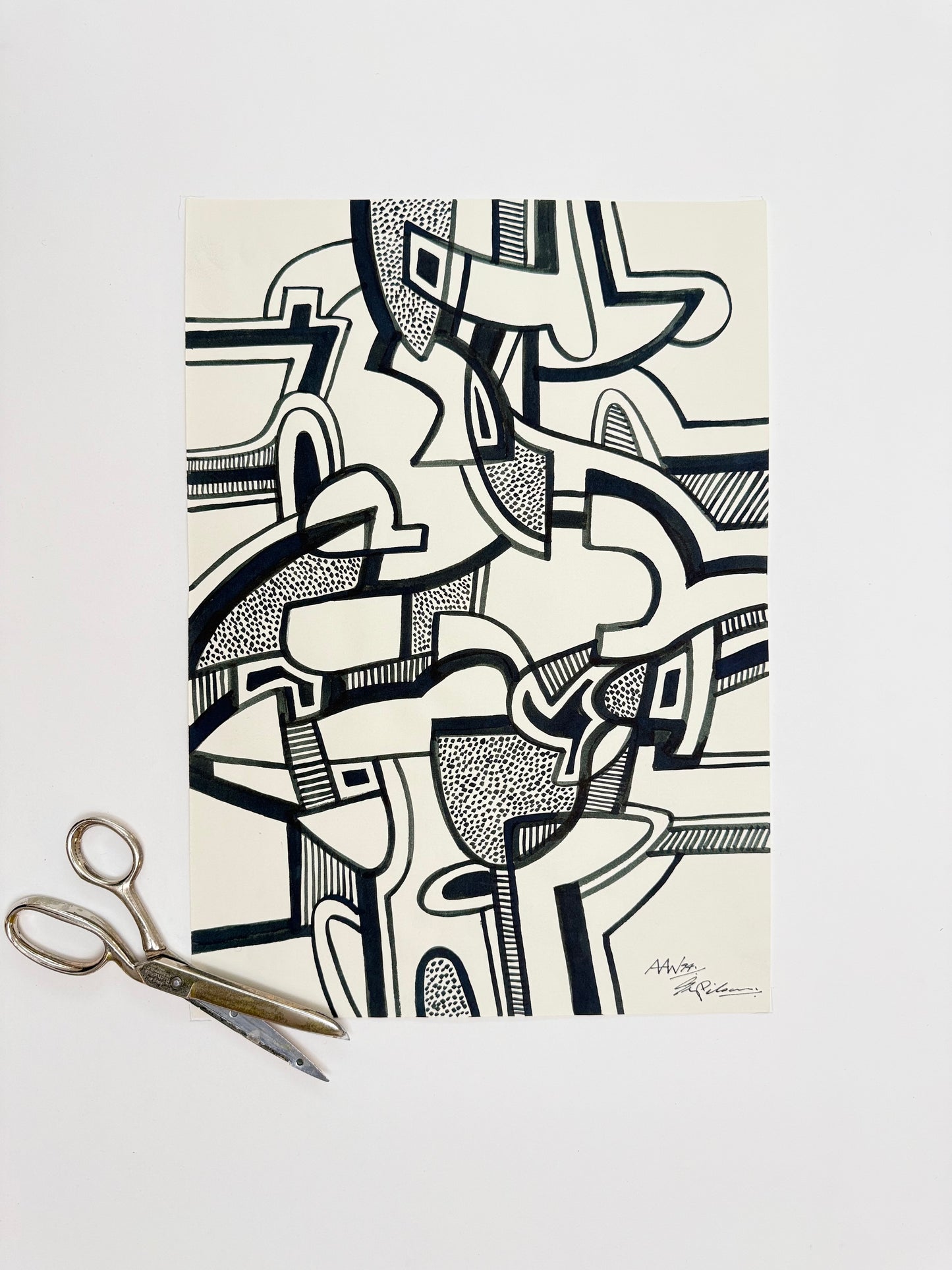 Monochromatic Original Artwork No.238 - ARTHUR ALLAN WILSON, Scottish | 1944-2024
