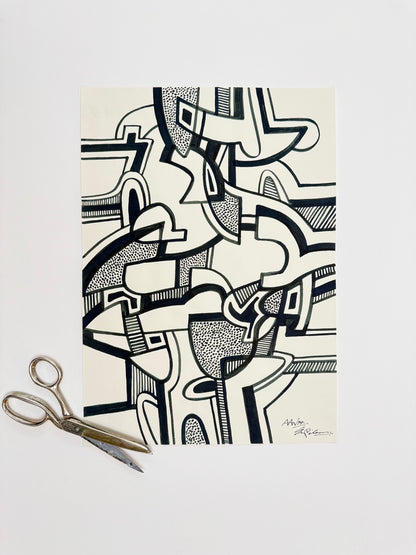 Monochromatic Original Artwork No.238 - ARTHUR ALLAN WILSON, Scottish | 1944-2024