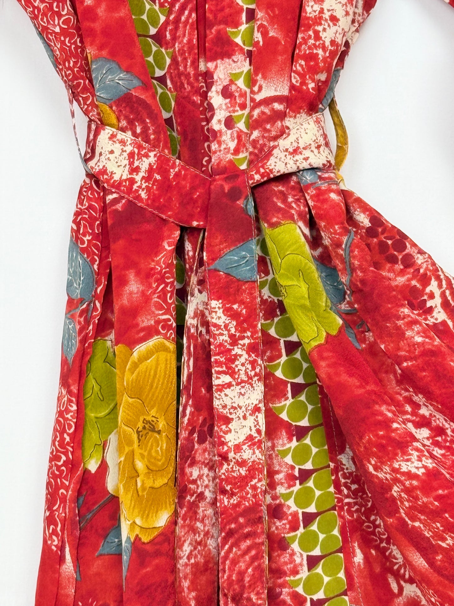 Vintage Saree Silk Kimono / Duster - Long