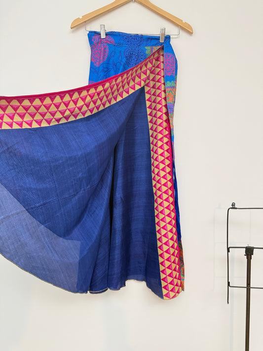 Vintage Saree Silk Wrap Skirt