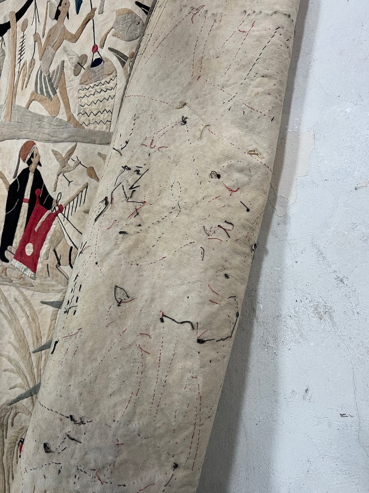 A 1920s Touristic Khayamiya Egyptian Appliqué Wall Hanging