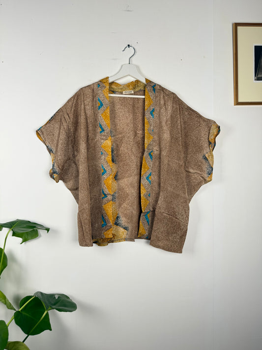 Vintage Saree Silk Shrug Blouse