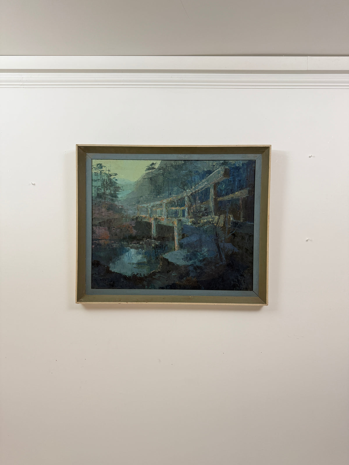 The Bridge, 1964 | Hans Hedley | British Modernist Oil Painting