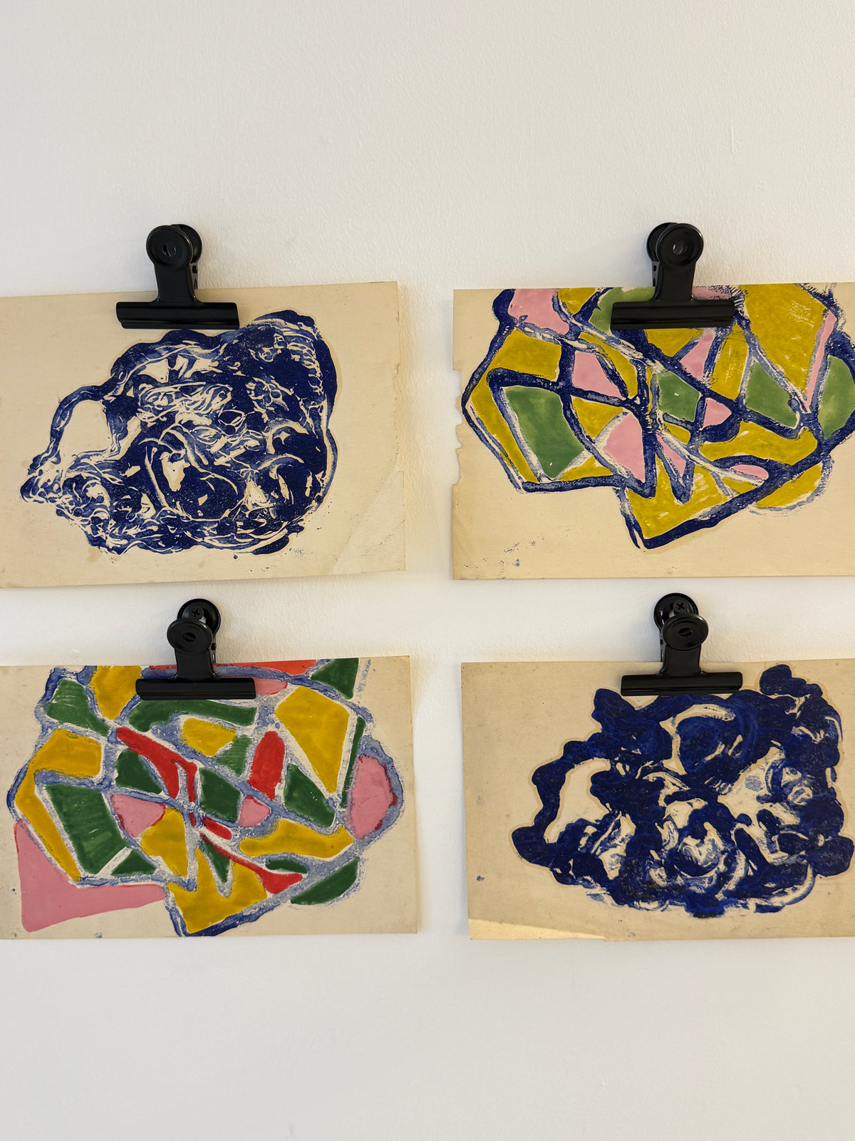Four Original Abstract Studies - RENDELL WELLS, Scottish | 1911-1997