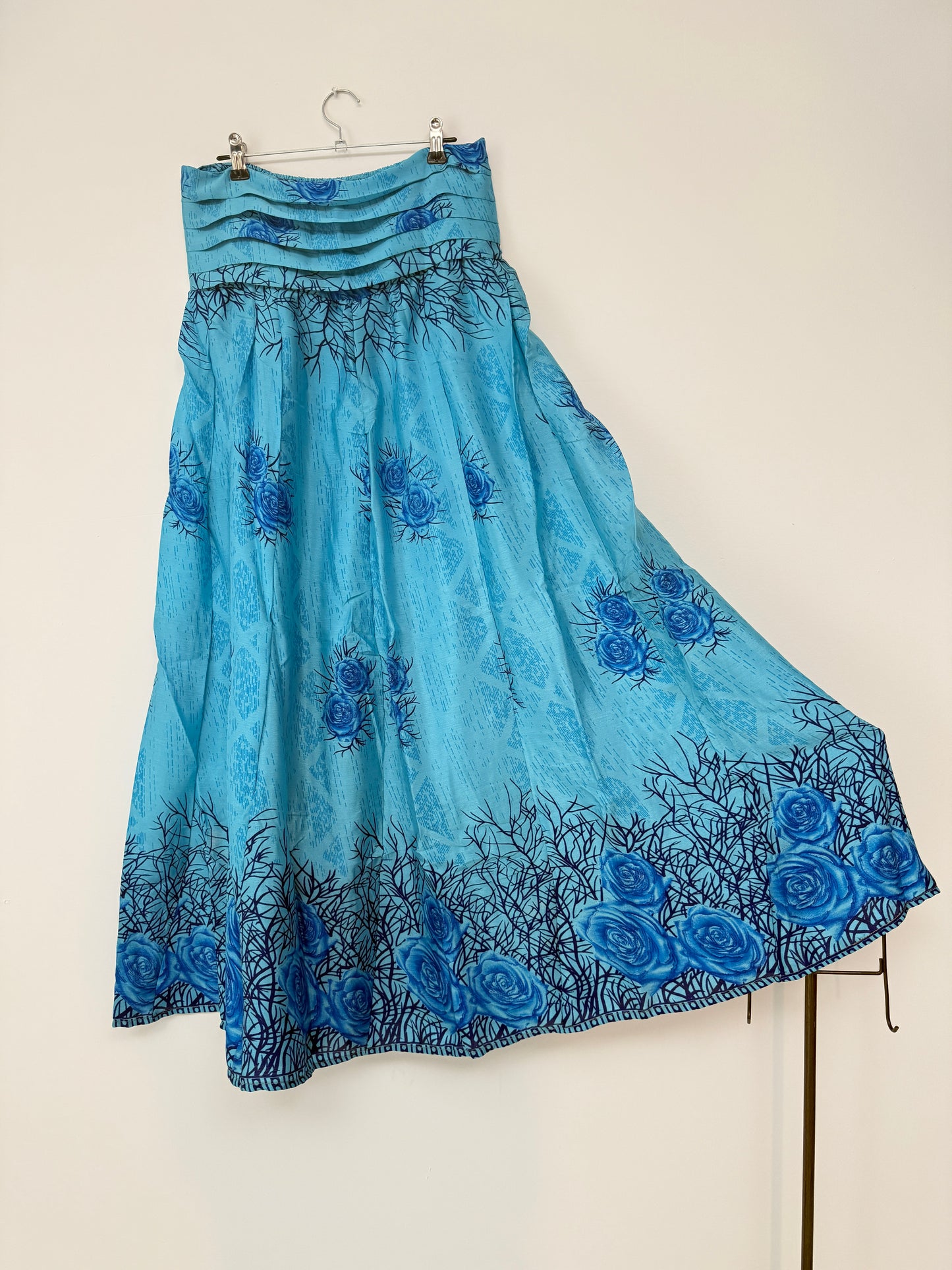 Vintage Saree Silk Pleated Skirt