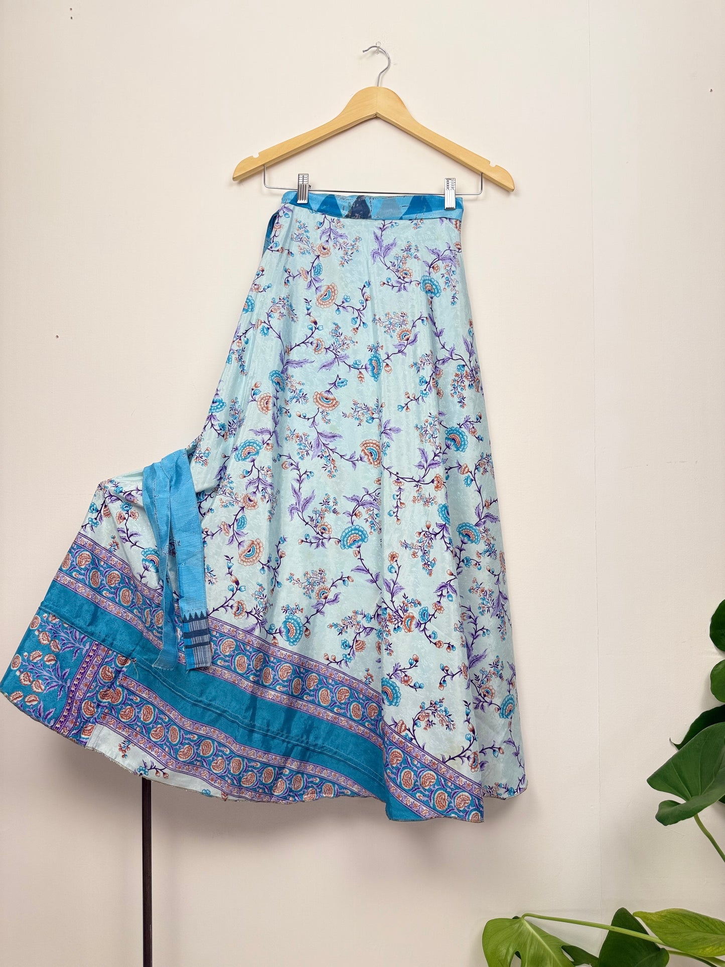 Vintage Saree Silk Wrap Skirt