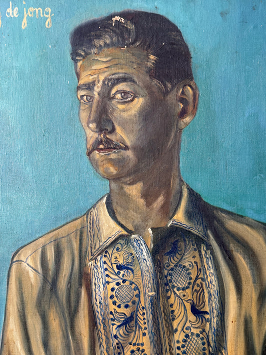 Man in Folk Shirt - Guy de Jong | 1950's