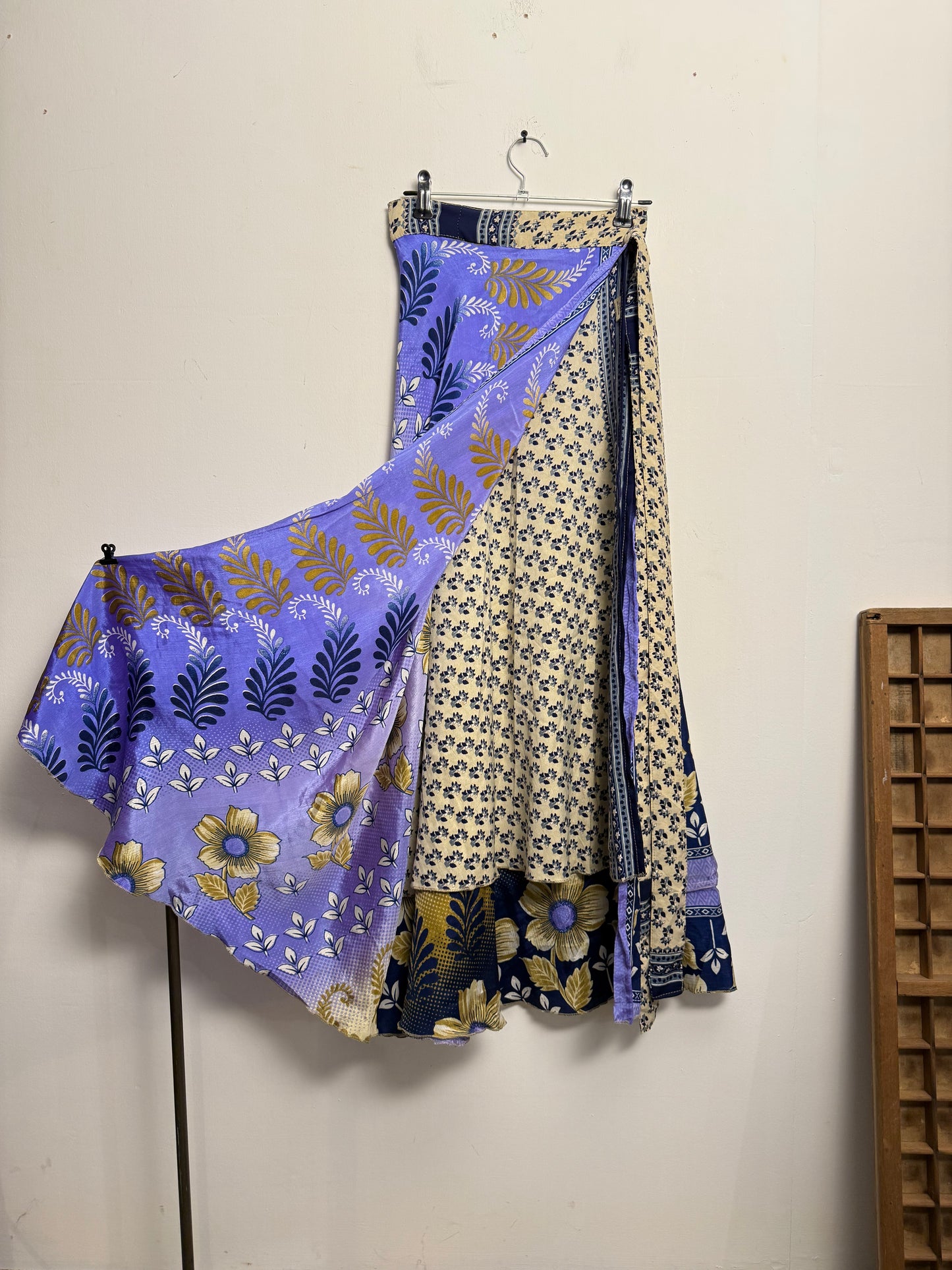 Vintage Saree Silk Wrap Skirt