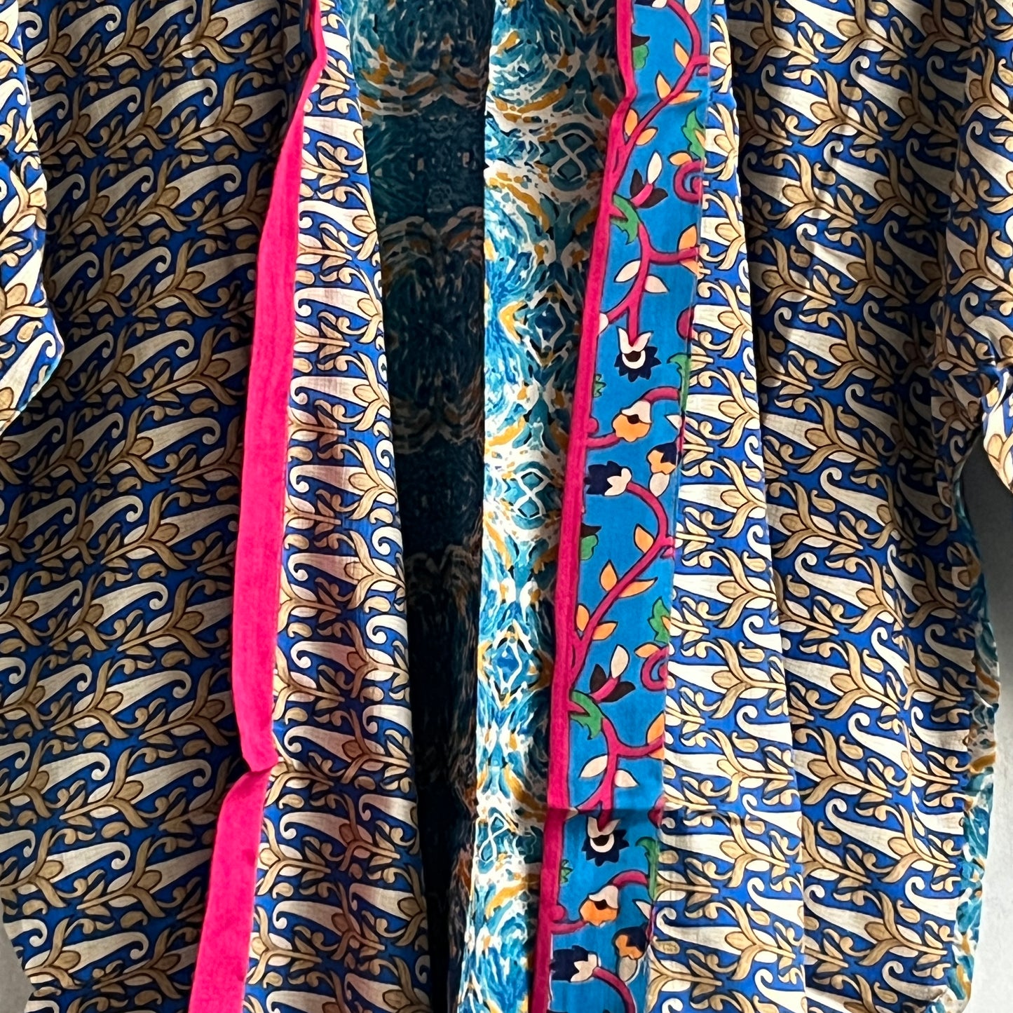 Vintage Saree Silk Open Shirt