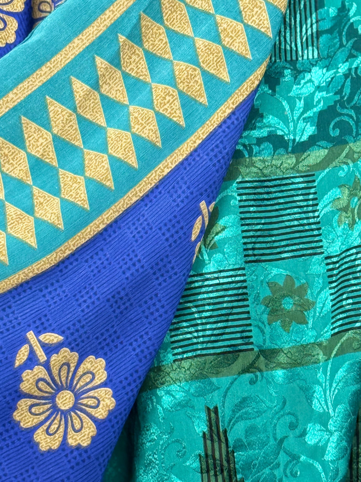 Vintage Saree Silk Wrap Skirt