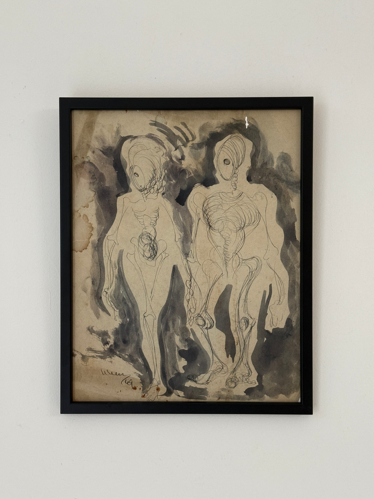 Two Surrealist Figures- RENDELL WELLS, Scottish | 1911-1997